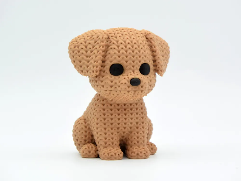Örgü Golden Retriever Anahtarlık
