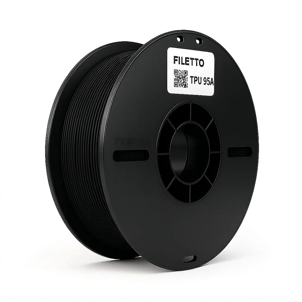 Filetto TPU95A Siyah Filament(800gr)