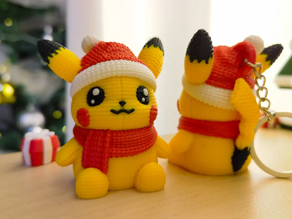 Örgü Pikachu Anahtarlık