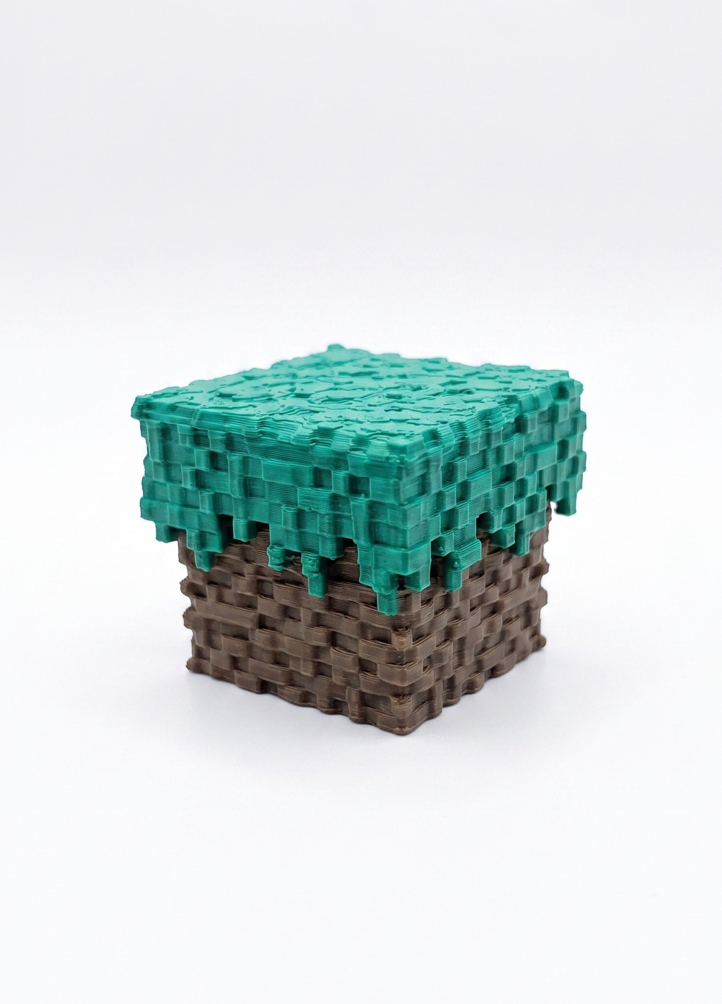 Clicker Minecraft Çimenli Toprak Bloğu Anahtarlık